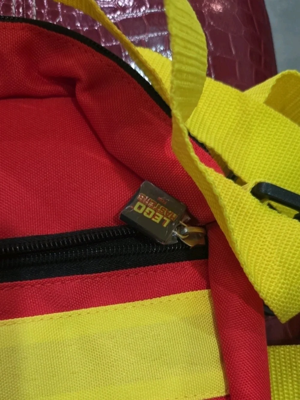 Lego Red and Yellow Colorblock Kids Backpack
